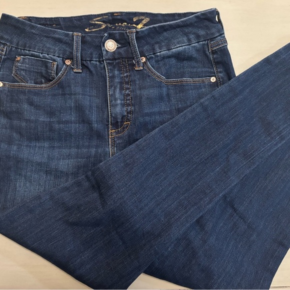 Seven7 Jeans Women’s Size 6 | Dark Wash Skinny Mid-Rise Stretch Denim - Picture 2 of 8